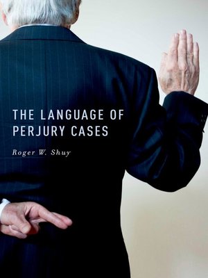 cover image of The Language of Perjury Cases